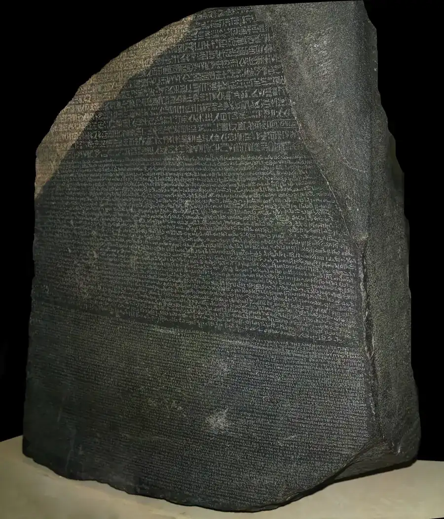 Der Stein von Rosetta im British Museum